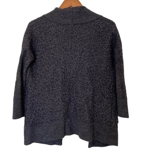 J. Crew Ribbed Open Front Alpaca Merino Wool Blend Cardigan, Size X-Small - Picture 2 of 9